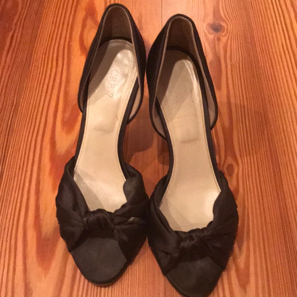 J.Crew satin D’Orsay pump size 9
